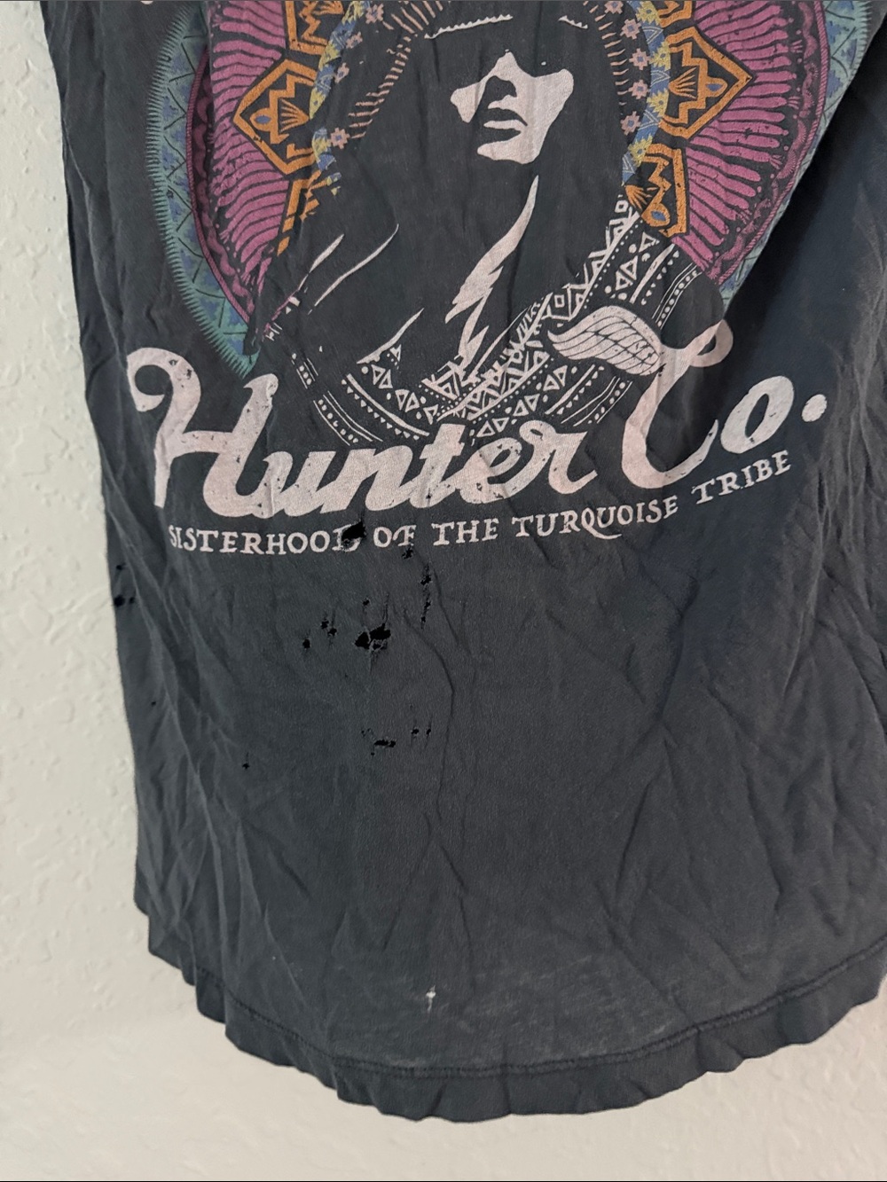 Spell Designs Turquoise Stone Hunter Tee – Large AS IS - Picture 2 of 6